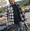 Milwaukee Motorcycle Clothing Co. Men's Reversible Plaid Flannel Shirt