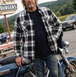 Milwaukee Motorcycle Clothing Co. Men's Reversible Plaid Flannel Shirt