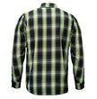MMCC Men's 'Sidewinder' Reversible Flannel Shirt - 100% Cotton Snap Front Plaid w/ Chest and Hand Pockets - MNG11801