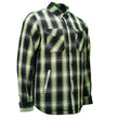 MMCC Men's 'Sidewinder' Reversible Flannel Shirt - 100% Cotton Snap Front Plaid w/ Chest and Hand Pockets - MNG11801