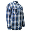 MMCC Men's 'Maverick' Reversible Flannel Shirt - 100% Cotton Snap Front Plaid w/ Chest and Hand Pockets - MNG11802
