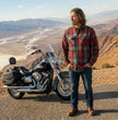 Milwaukee Motorcycle Clothing Co. Men's Reversible Plaid Flannel Shirt