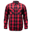 MMCC Men's 'Ricochet' Reversible Flannel Shirt - 100% Cotton Snap Front Plaid w/ Chest and Hand Pockets - MNG11803