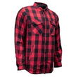 MMCC Men's 'Ricochet' Reversible Flannel Shirt - 100% Cotton Snap Front Plaid w/ Chest and Hand Pockets - MNG11803