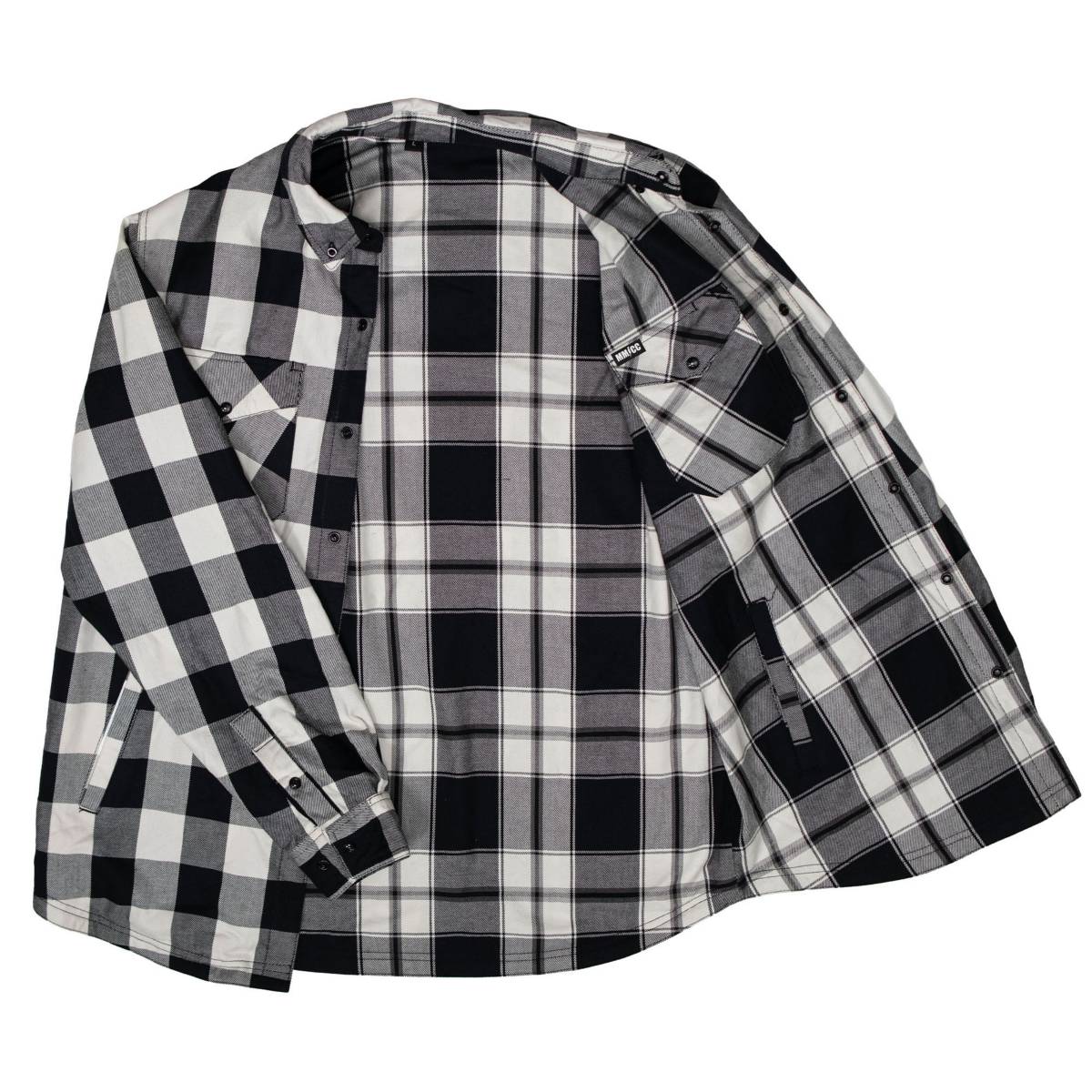 Milwaukee Motorcycle Clothing Co. Men's Reversible Plaid Flannel Shirt