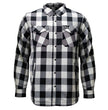 MMCC Men's 'Desperado' Reversible Flannel Shirt - 100% Cotton Snap Front Plaid w/ Chest and Hand Pockets - MNG11804