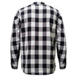 MMCC Men's 'Desperado' Reversible Flannel Shirt - 100% Cotton Snap Front Plaid w/ Chest and Hand Pockets - MNG11804