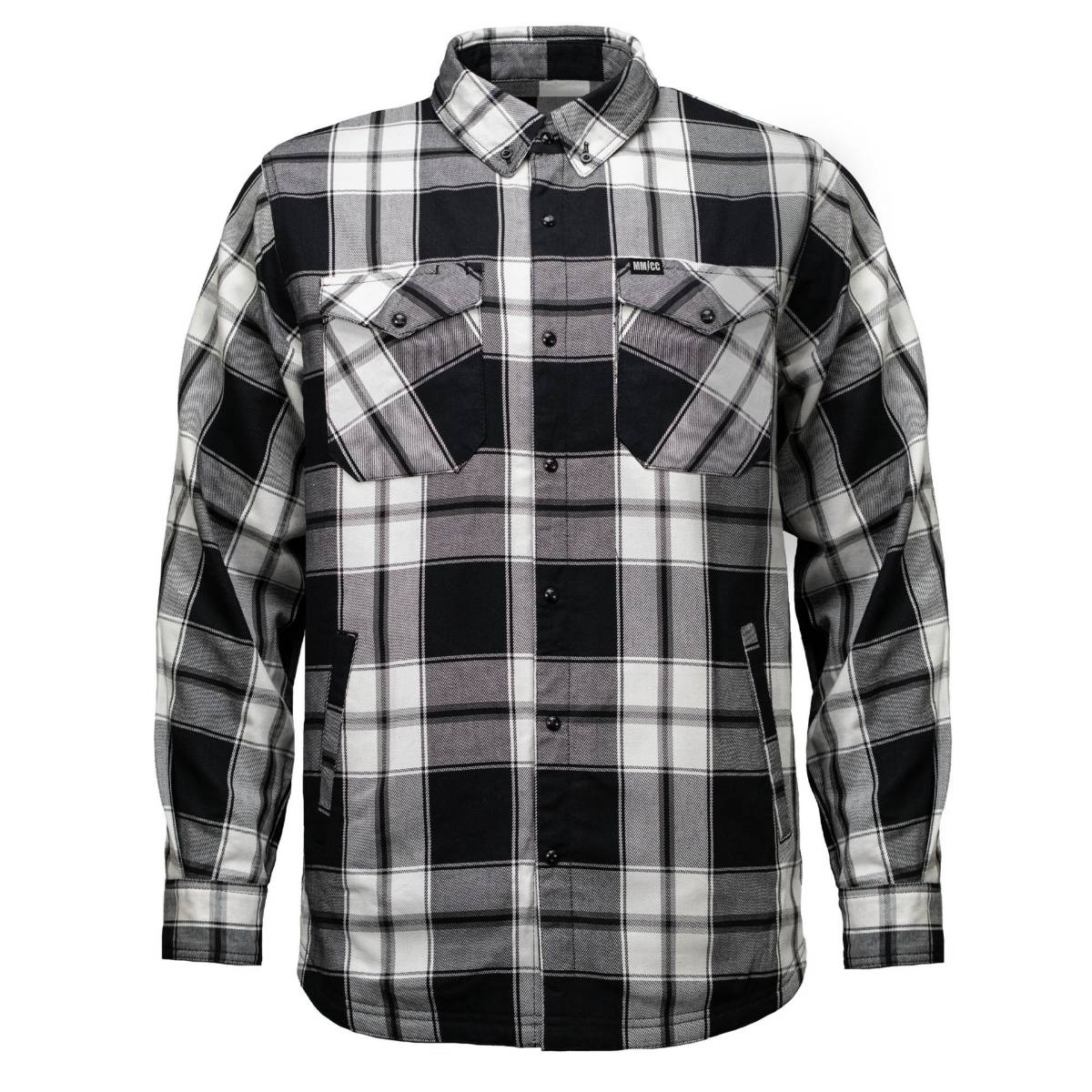 MMCC Men's 'Desperado' Reversible Flannel Shirt - 100% Cotton Snap Front Plaid w/ Chest and Hand Pockets - MNG11804