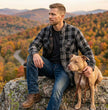 Milwaukee Motorcycle Clothing Co. Men's Reversible Plaid Flannel Shirt