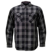 MMCC Men's 'Deadwood' Reversible Flannel Shirt - 100% Cotton Snap Front Plaid w/ Chest and Hand Pockets - MNG11805