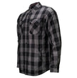 MMCC Men's 'Deadwood' Reversible Flannel Shirt - 100% Cotton Snap Front Plaid w/ Chest and Hand Pockets - MNG11805