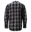 MMCC Men's 'Deadwood' Reversible Flannel Shirt - 100% Cotton Snap Front Plaid w/ Chest and Hand Pockets - MNG11805