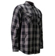 MMCC Men's 'Deadwood' Reversible Flannel Shirt - 100% Cotton Snap Front Plaid w/ Chest and Hand Pockets - MNG11805