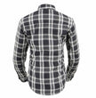 Milwaukee Leather MNG21600 Women's Casual Black and White Long Sleeve Cotton Flannel Shirt