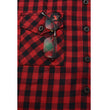 Milwaukee Leather MNG21609 Women's Casual Red and Black Long Sleeve Cotton Casual Flannel Shirt