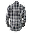 Milwaukee Leather MNG21615 Women's Black and White Long Sleeve Cotton Flannel Shirt