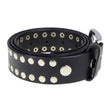 Milwaukee Leather MP7100 Men's Studded Black Genuine Leather Belt for Biker with Buckle - 1.5 inches Wide