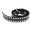 Milwaukee Leather Men's Black Studded Leather Belt, MP7100