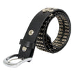 Milwaukee Leather Men's Black Cross Stud Leather Belt, MP7101