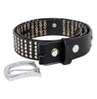 Milwaukee Leather Men's Black Cross Stud Leather Belt, MP7101