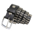 Milwaukee Leather Men's Black Cross Stud Leather Belt, MP7101