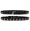Milwaukee Leather Men's Black Skull Heads Leather Belt, MP7102