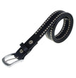 Milwaukee Leather Men's Black Studded Leather Belt, MP7104