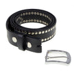 Milwaukee Leather Men's Black Studded Leather Belt, MP7104
