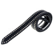 Milwaukee Leather Men's Black Studded Leather Belt, MP7104