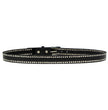 Milwaukee Leather Men's Black Studded Leather Belt, MP7104