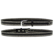 Milwaukee Leather Men's Black Studded Leather Belt, MP7104