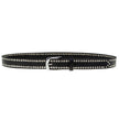 Milwaukee Leather Men's Black Studded Leather Belt, MP7104