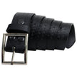 Milwaukee Leather Men's Black Embossed Leather Belt, MP7105