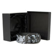 Milwaukee Leather Men's Black Grey Skull Leather Belt, MP7106