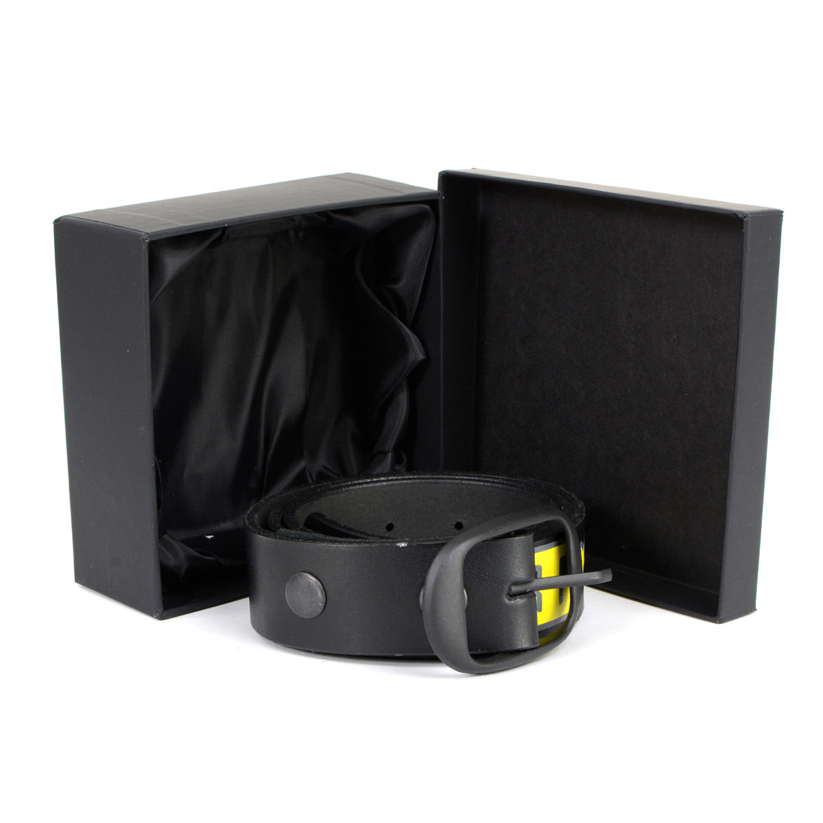 Milwaukee Leather MP7112 Men's We The People Black Leather Belt w/ Interchangeable Buckle - 1.5 inches Wide