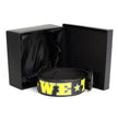 Milwaukee Leather MP7112 Men's We The People Black Leather Belt w/ Interchangeable Buckle - 1.5 inches Wide