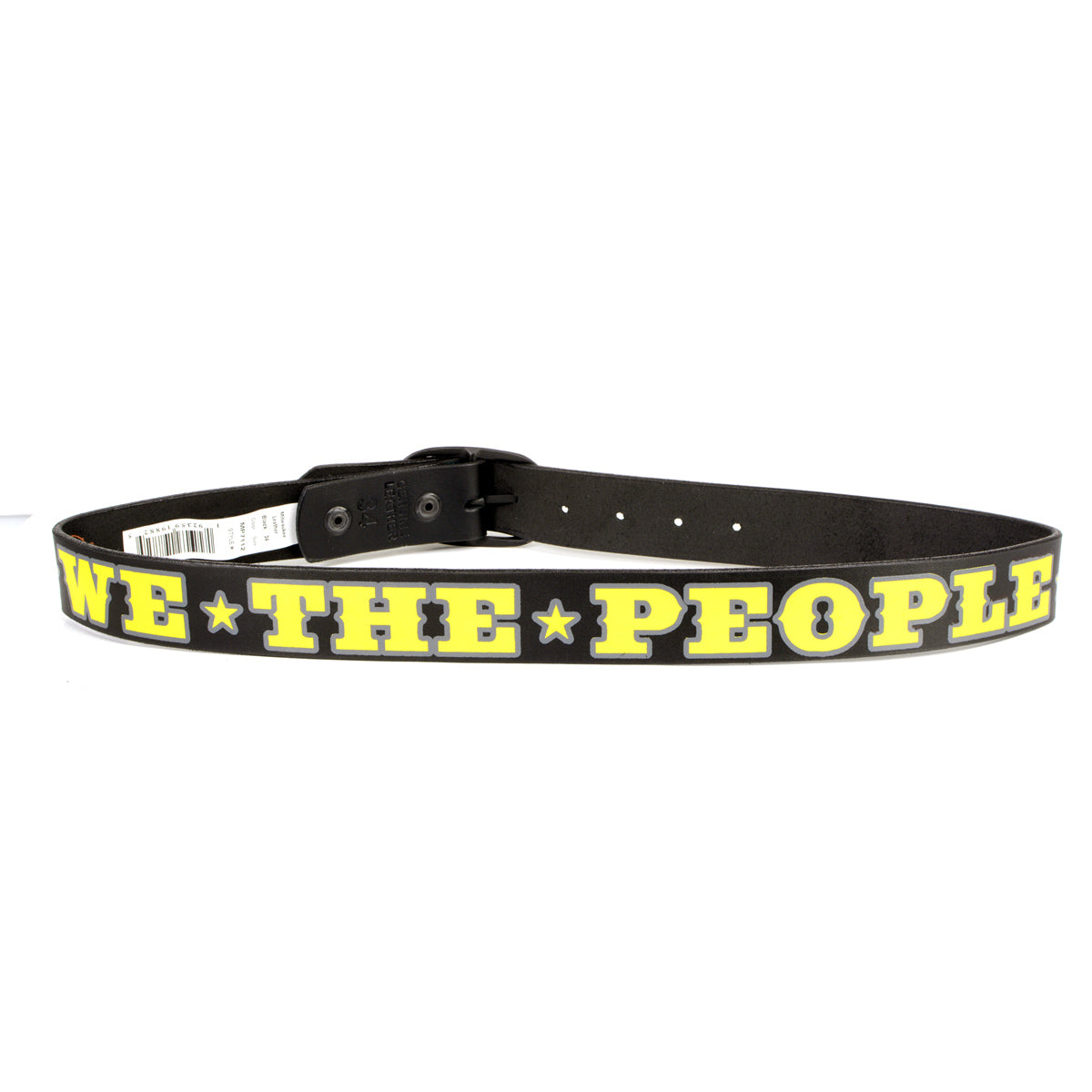 Milwaukee Leather Men's Black We The People Leather Belt, MP7112