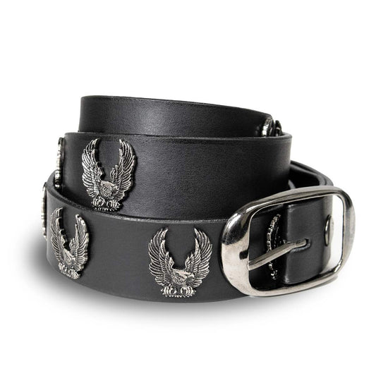 Milwaukee Leather Men's Black Liberty Talon Leather Belt, MP7113