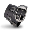 Milwaukee Leather Men's Liberty Talon Black Leather Belt with USA Eagle Emblems - 1.5 Inch Biker Belt - MP7113