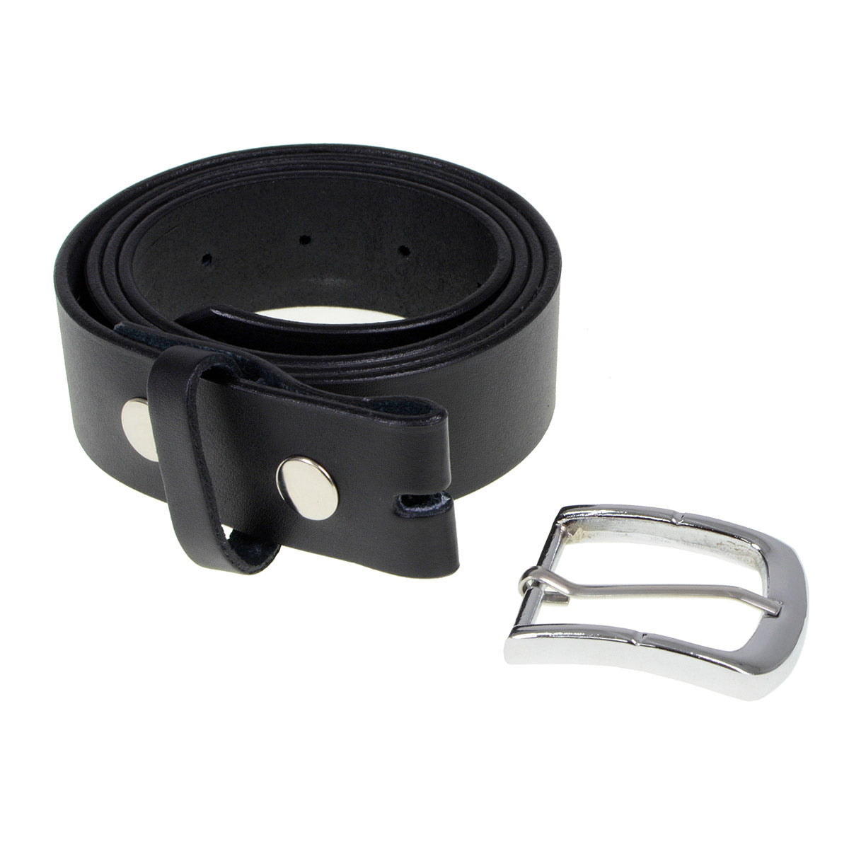 Milwaukee Leather Men's Black Classic Leather Belt, MP7114