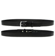 Milwaukee Leather MP7114 Men's  Light Black Genuine Leather Belt with Interchangeable Buckle - 1.5 inches Wide