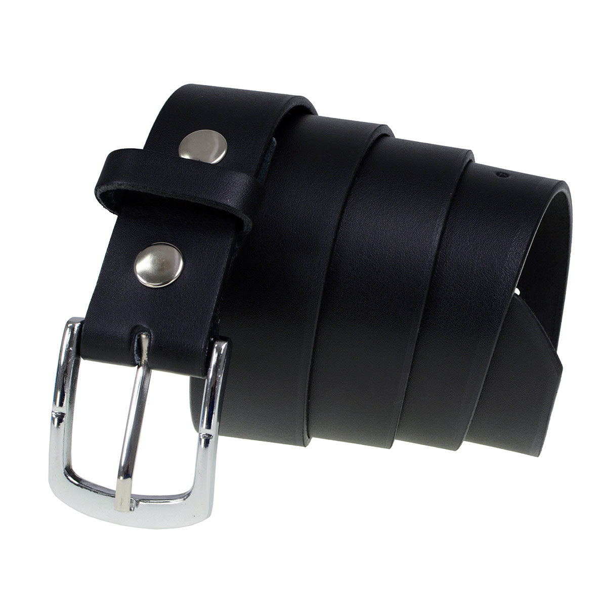 Milwaukee Leather Men's Black Classic Leather Belt, MP7114