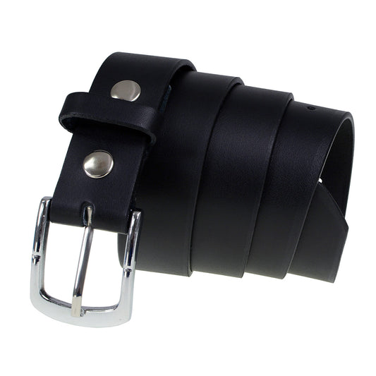 Milwaukee Leather Men's Black Classic Leather Belt, MP7114