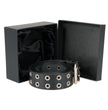 Milwaukee Leather Men's Black Grommet Cowhide Belt, MP7119