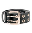 Milwaukee Leather Men's Black Grommet Cowhide Belt, MP7119