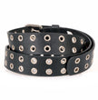 Milwaukee Leather Men's Black Grommet Cowhide Belt, MP7119