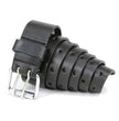 Milwaukee Leather Men's Black Double Prong Cowhide Belt, MP7121