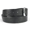 Milwaukee Leather Men's Black Engine Wings Leather Belt, MP7122