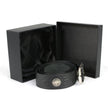 Milwaukee Leather MP7123 Men's Cross Hatch & 5 Cent Buffalo-Black Leather Belt w/ Interchangeable Buckle-1.5 In Wide