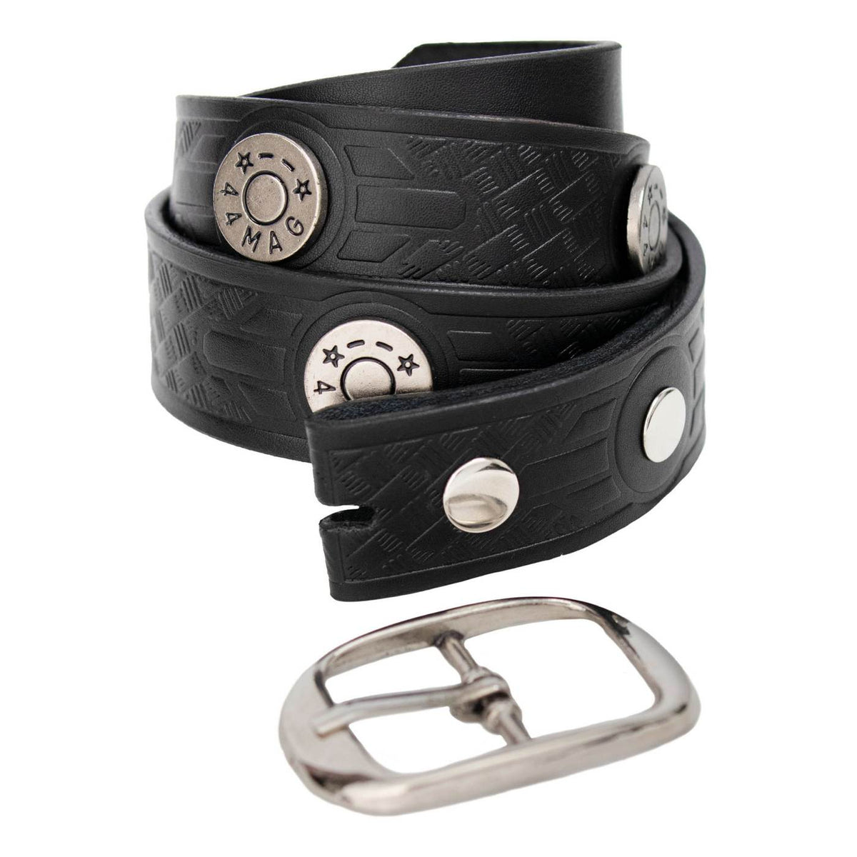 Milwaukee Leather Men's Black 44 MAG Leather Belt, MP7124